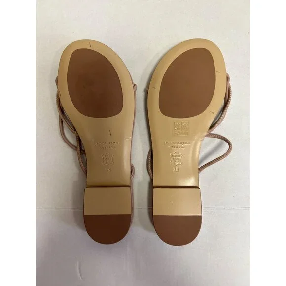 JENNI KAYNE Eve Sandal Taupe Leather Sandals NWT